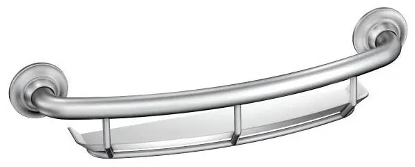 Moen LR2356DCH Grab Bar 16 Inch with Integrated Shelf