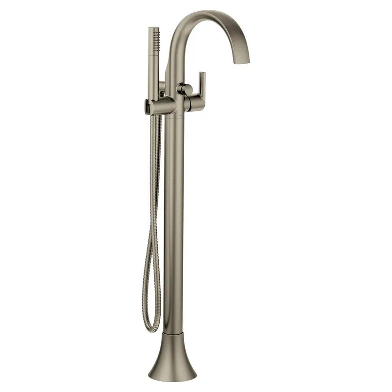 Moen S3105BN Doux Single Handle Lever Floor Mount Filler in Brushed Nickel
