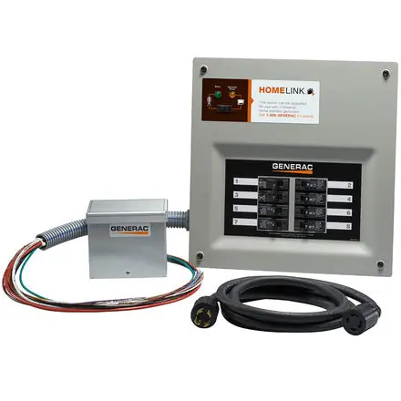 Generac 6854 Manual Transfer Switch Kit 30 A (10 Circuits)