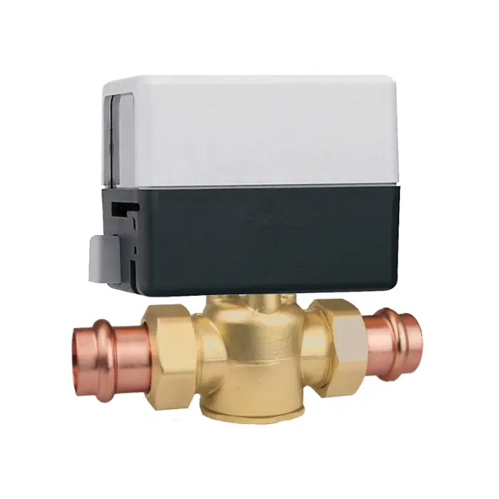 Caleffi Z54P Z-One 2-Way, NC Terminal Block, w/ MS, 24V, 1/2, Union Press, 2.5Cv