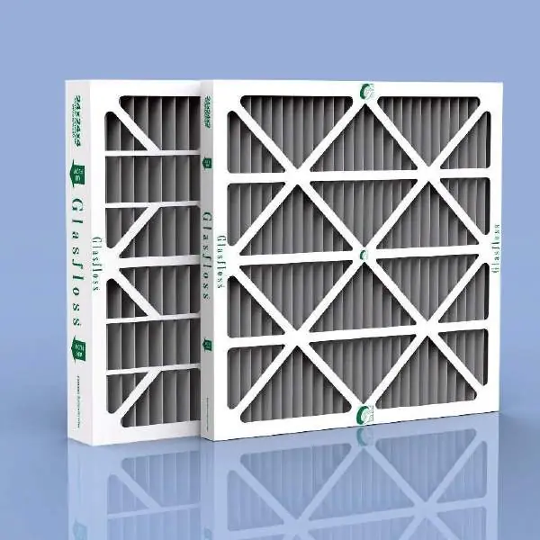 Glasfloss ZLN202544AC Z-Line Carbotron Carbon Pleated Air Filter 25 in H x 20 in W x 4 in D MERV 8