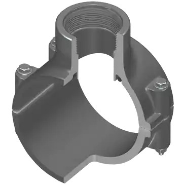 Spears 867S-523SR 6X1/2 PVC CLAMP SADDLE SRFPT EPDM SS BOLT