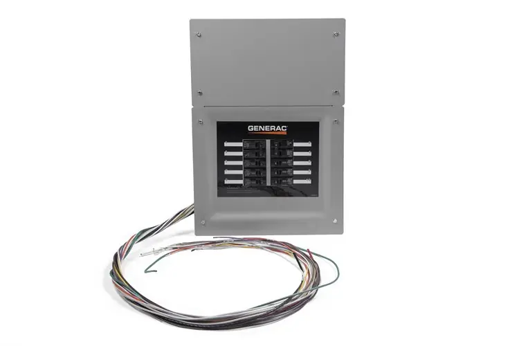 Generac RXG10EZA1W Transfer Switch Automatic 10 Circuit 50 Amps with Whip