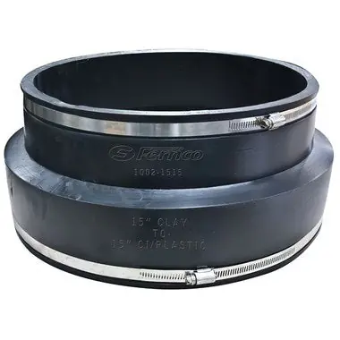 FERNCO 1002-1515 COUPLING 15 CLAY-CI/PL
