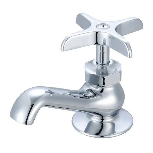 Central Brass 239P Lavatory Faucet 1 Plain Indexed Cross Chrome