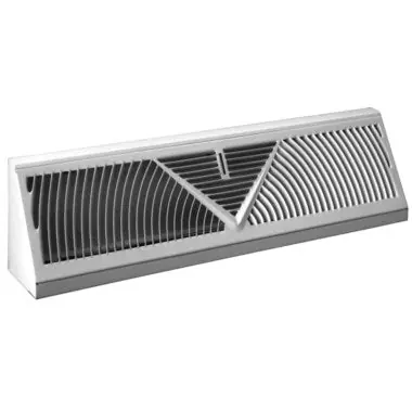 Hart & Cooley 407-18W Return Air Grille 407 Baseboard White 18 Inch