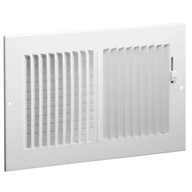 Hart & Cooley 682-14X8W Register 682 Sidewall/Ceiling 2 Way White 14 x 8 Inch