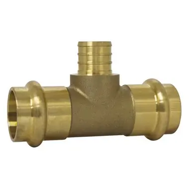 Webstone 86152W Tee F1807 1/2 Inch Brass Prs X Prs X PEX