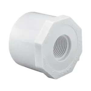 Westlake Pipe & Fittings 438-130 Reducing Bushing, 1 x 1/2 in Nominal, Spigot x FNPT End Style, SCH 40/STD, PVC
