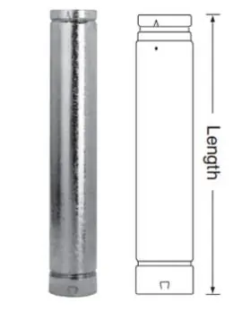 DuraVent 4BV12 DuraPlus 12 Inch Vent Pipe