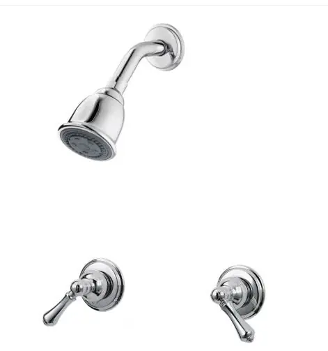 Pfister LG07-81BC Pfirst Series Two Handle Dual Function Shower Faucet in Polished Chrome (Trim Only)