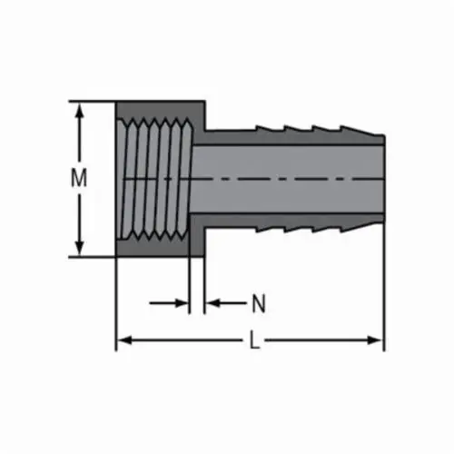 Spears 1435-015 Adapter 1-1/2 Inch PVC FIPT x Insert
