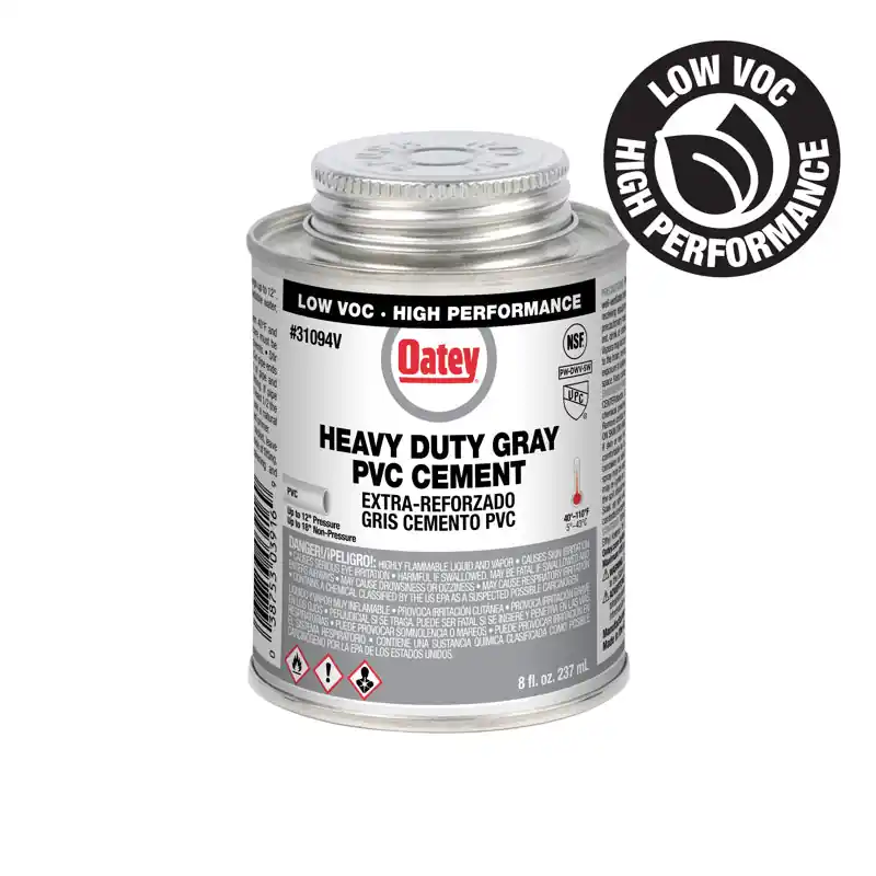 Oatey 31094V 8 oz. Medium Set Grey PVC Pipe Cement