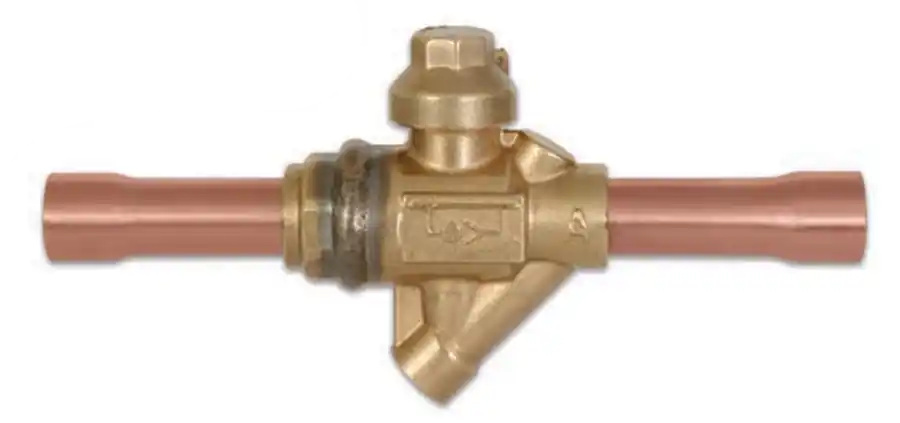 Sporlan 502203 Ball Valve 7/8 w/ Integral Pressure Relief Less Tap