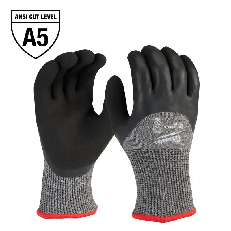 Milwaukee 48-73-7951 Cut Level 5 Winter Dipped Gloves - M