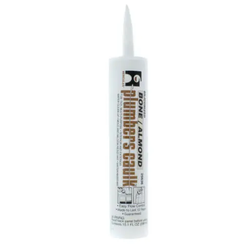 Hercules 25-636 Plumbers Caulk 10.3 Fluid Oz. Cartridge Almond/Bone