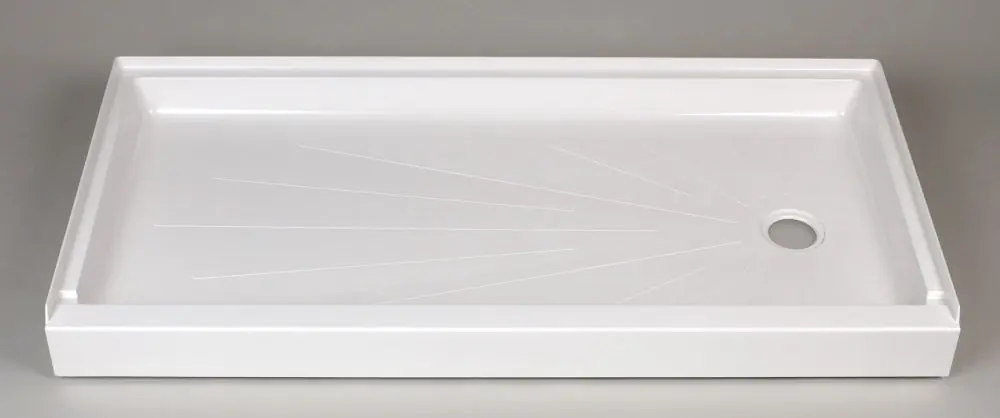 Mustee 3060R ShowerTub 30 x 60 Shower Base Right Drain