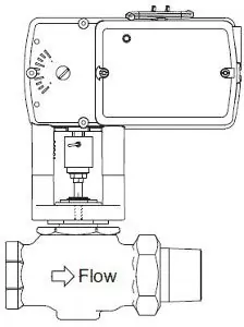 Schneider Electric VA-7211-804-4-08 SmartX Globe Valve Assembly 1 in 2-Way