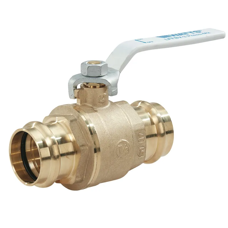 Watts Regulator 1LFFBV-3-PRESS-M2 Ball Valve Lead Free Brass 1 Inch Press 2 Piece PTFE Full Port 88005495