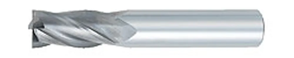 OSG 404-250011 Center Cutting Regular Length Single End Standard Square End Mill, 1/4 in Dia Cutter, 3/4 in Length of Cut, 4 Flutes, 1/4 in Dia Shank, 2-1/2 in OAL, TiAlN Coated