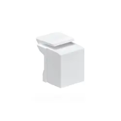 Leviton 41084-BT Blank QuickPort Insert, Light Almond, 10-Pack