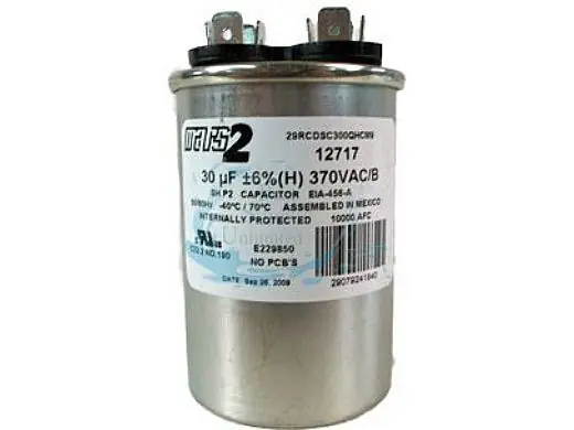 US SEAL 5VR0303 Universal Motor Capacitor 30 MFD 370V Round