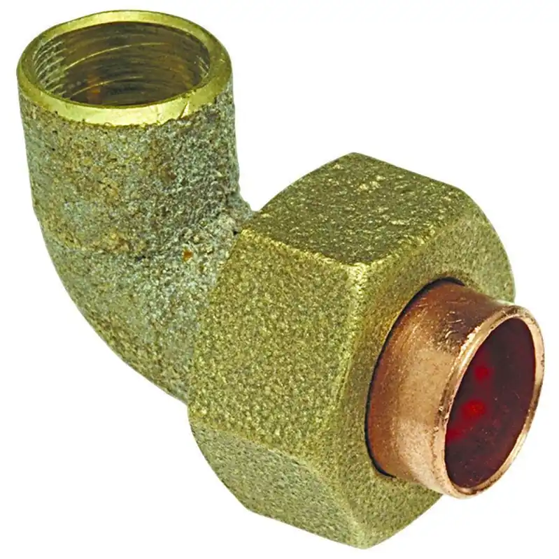 NIBCO B074550 Union Elbow 90 deg 1/2 in Nominal C End Style Bronze Import