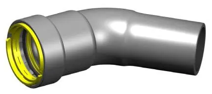 Apollo PWR7481617 PowerPress, Gas Elbow, 1 Inch x 1 Inch, Press x Fitting, 45 Degree