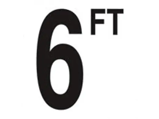 INLAYS C610060 Depth Marker 4 Frost Proof Tile