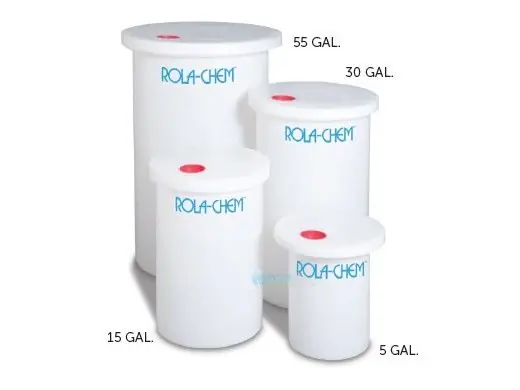 Rola-Chem 561430 Poly Chemical Tank with Cover and Cap