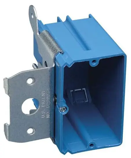 CARLON B121ADJ One-Gang Adjustable New Work Outlet Box 21 Cubic Inches