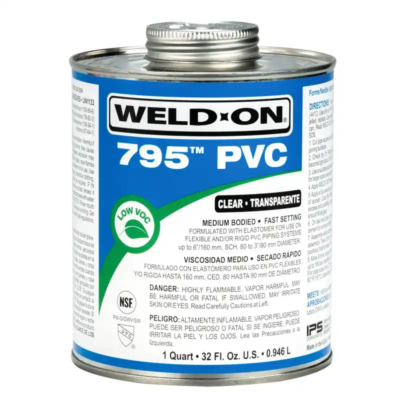 IPS 10280 Glue Clear Flex Pvc Quart 10280