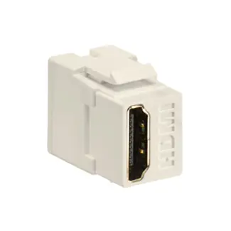 Leviton 40834-T HDMI Feedthrough Connector, Light Almond