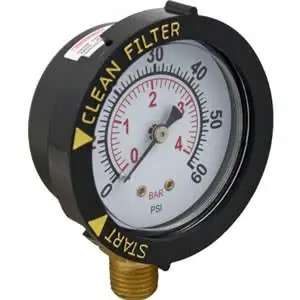 Pentair 190058Z Pressure Gauge Top Mount w/ Indicator