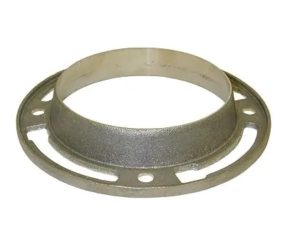 GENE RICH 120C 4 x 1 in. Brushed Brass Closet Floor Flange Repair for use with 4 in. Lead Pipe