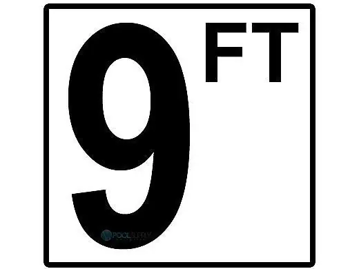 INLAYS C620090 Depth Marker 4 Frost Proof Tile