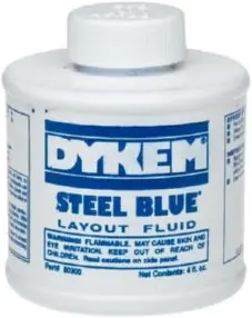 DYKEM 253-80300 Steel Blue Layout Fluid Brush-N-Cap 4oz