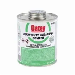 Oatey 31008 Heavy Duty PVC Cement 32 oz Container Clear