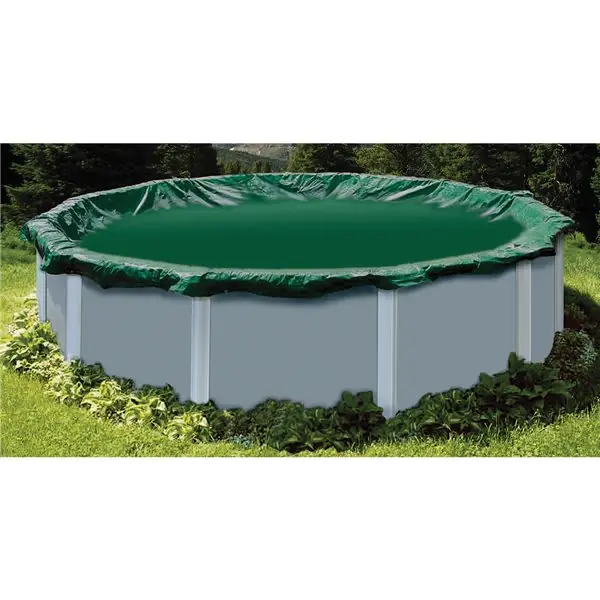 Swimline RIG12 Swimline RipStopper 12' Round Winter Cover, 4' Overlap, Green/Black