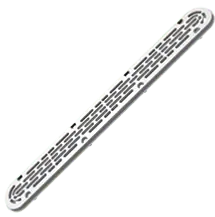 AquaStar 32CDFLFR103 Black 32 Channel Drain With Mud