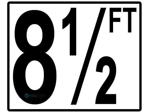 Inlays CC610085 Depth Marker 5 Frost Proof Tile