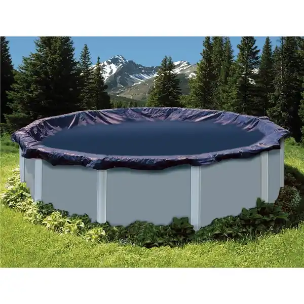 Swimline PCO834 Swimline Deluxe 30' Round A/G Winter Cover, Blue