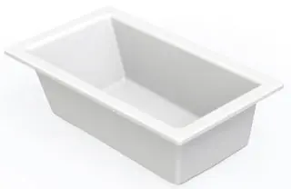 Aquatic 6036DMIN-WH Island Soaker Bathtub 70 gal 60 in x 36 in x 19 in