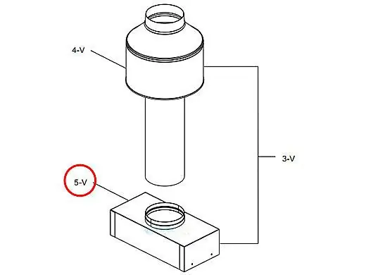 Raypak 014911F Stack Top Adapter