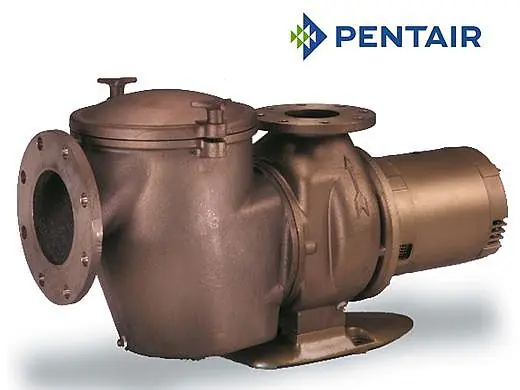 Pentair 011659 C-Series 10HP Standard Efficiency 3-Phase Commercial Bronze Pump with Strainer