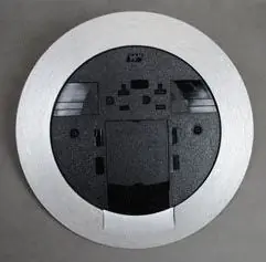 Wiremold RPAV3CTCBK KIT COVER BOX FL DX AL 2 THD BK