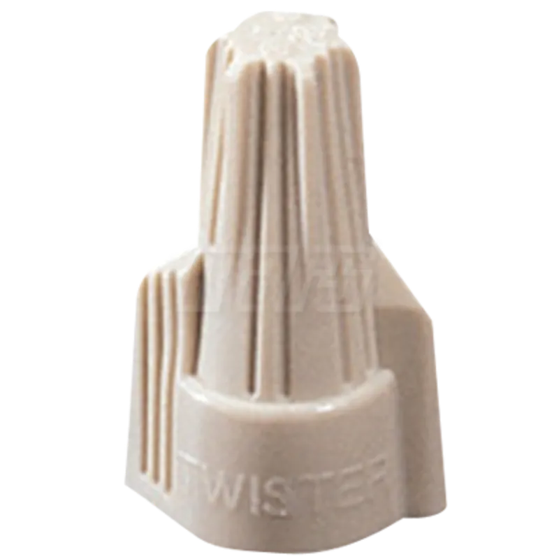 MARS 25936 Wire Nuts, Tan Twister 22-10 AWG 100/Box Ideal
