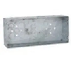 RACO 943 Gang Box 110 cu-in Steel 4 Gang 22 Knockouts