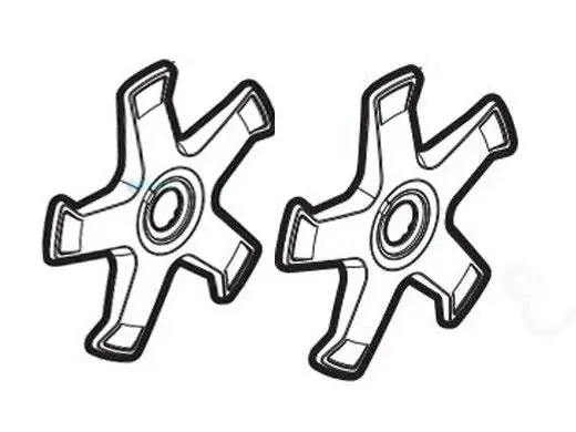 HAYWARD PVXS005PK2-237 AquaNaut 5-Spoke Wheel Style