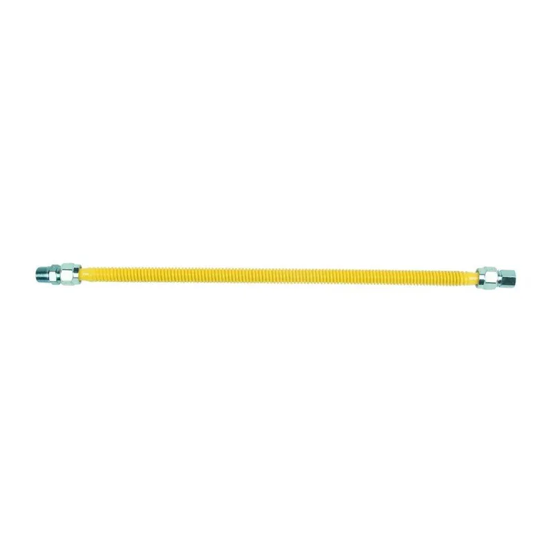 BrassCraft CSSC54-24 Coated Gas Appliance Connector 1/2 FIP x 1/2 MIP 24 Inch